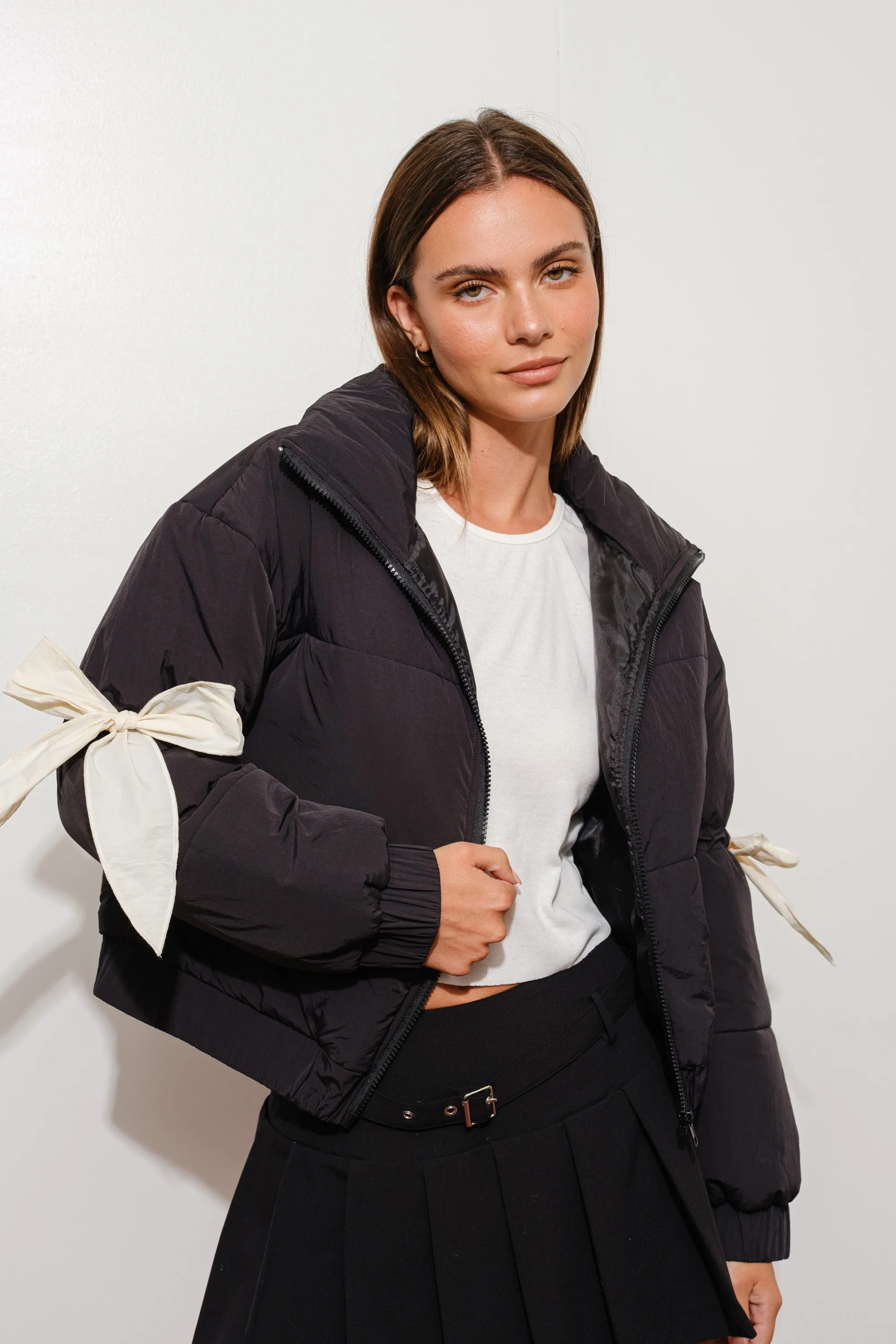 Bella Bow Puffer Jacket