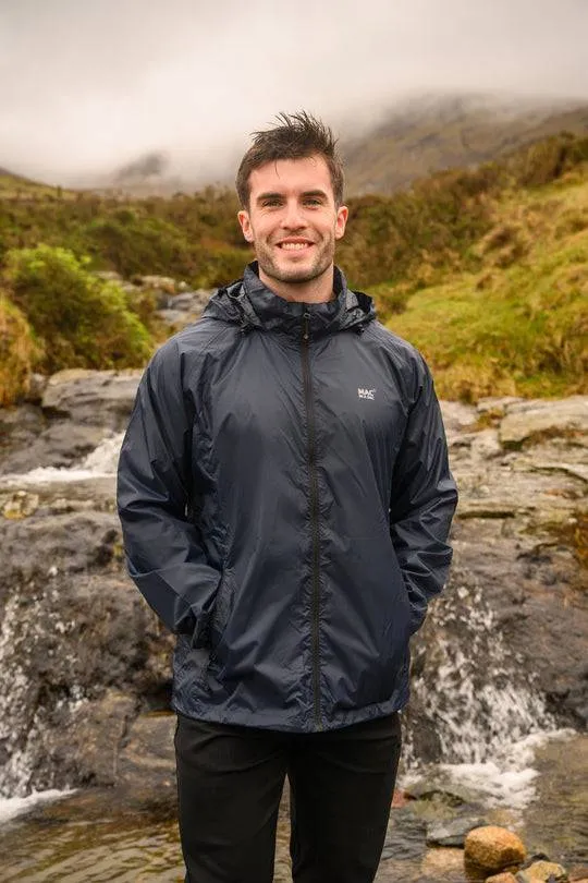 Mac in a Sac Adults Origin Waterproof Breathable Windproof Unisex Packable Jacket-NAVY