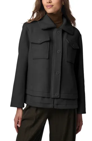 Wool Trucker Jacket Black